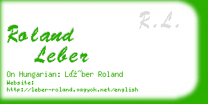 roland leber business card